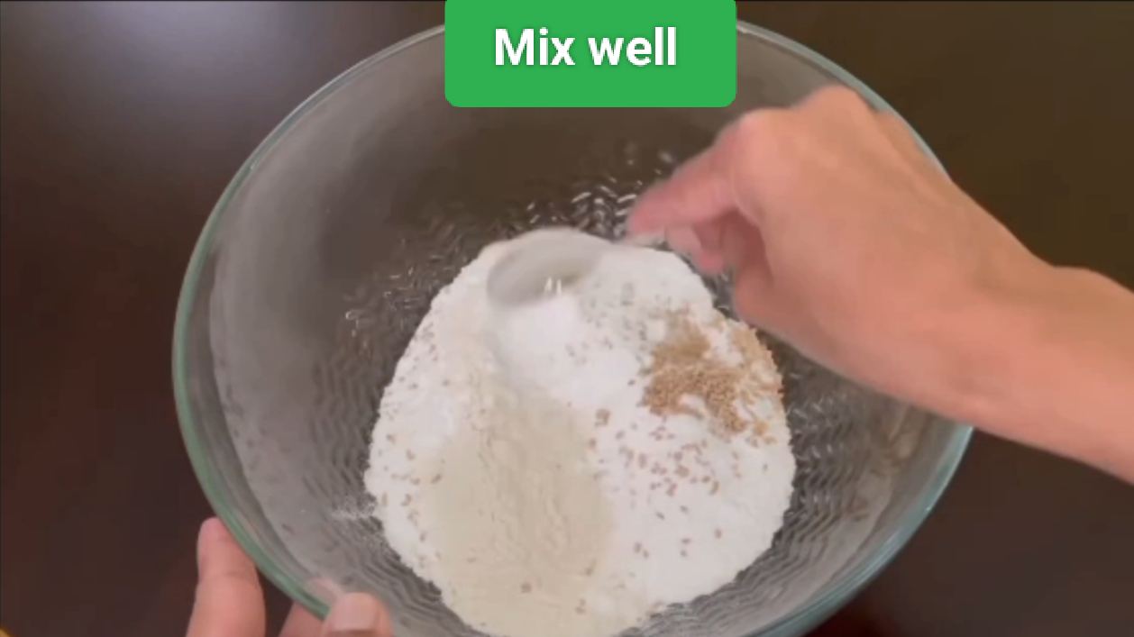 Mix ingredients for suvali dough